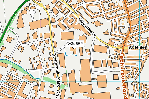 CV34 6RP map - OS VectorMap District (Ordnance Survey)