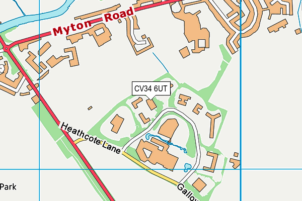 CV34 6UT map - OS VectorMap District (Ordnance Survey)