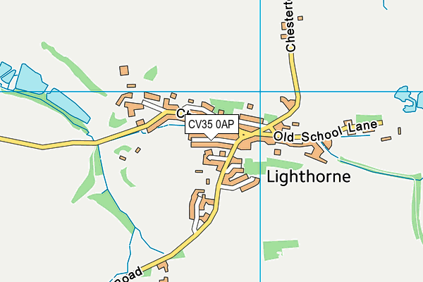CV35 0AP map - OS VectorMap District (Ordnance Survey)