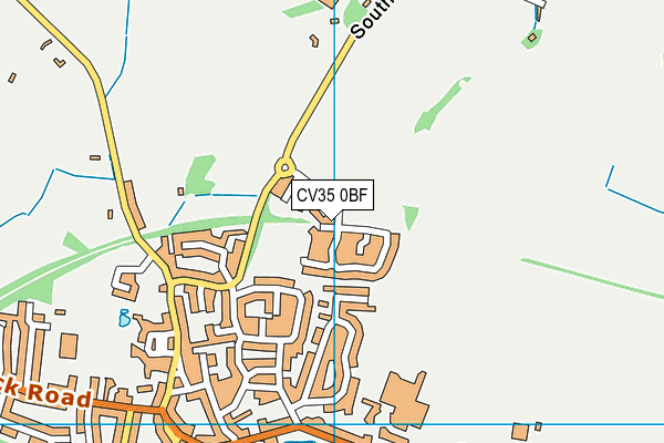 CV35 0BF map - OS VectorMap District (Ordnance Survey)