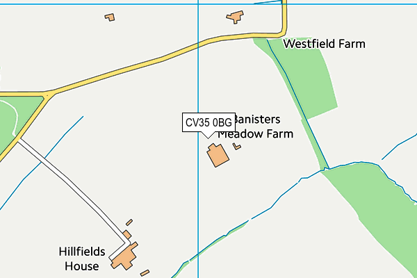 CV35 0BG map - OS VectorMap District (Ordnance Survey)