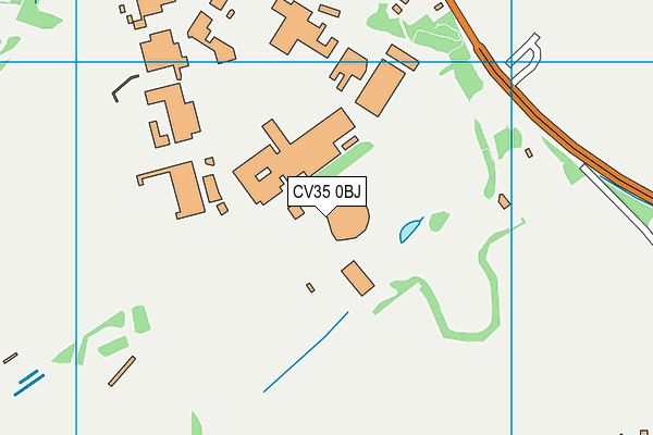 CV35 0BJ map - OS VectorMap District (Ordnance Survey)