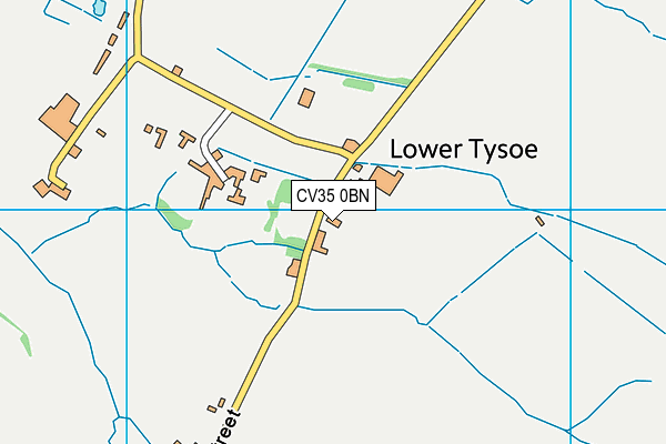 CV35 0BN map - OS VectorMap District (Ordnance Survey)