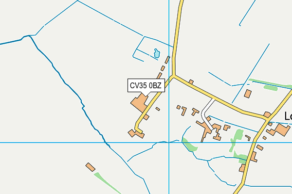 CV35 0BZ map - OS VectorMap District (Ordnance Survey)