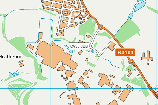 Avon Valley Indoor Bowls Club map (CV35 0DB) - OS VectorMap District (Ordnance Survey)