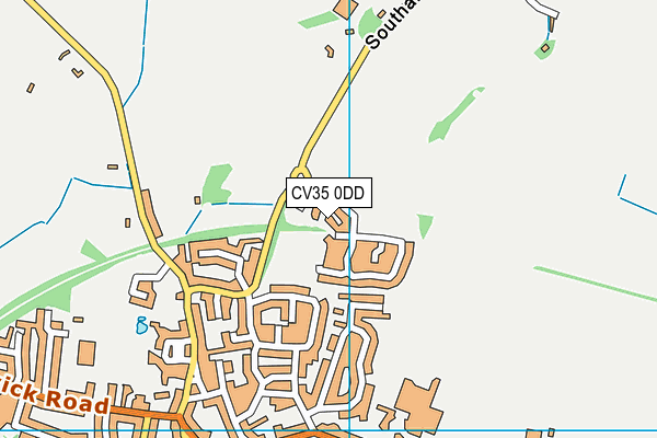 CV35 0DD map - OS VectorMap District (Ordnance Survey)