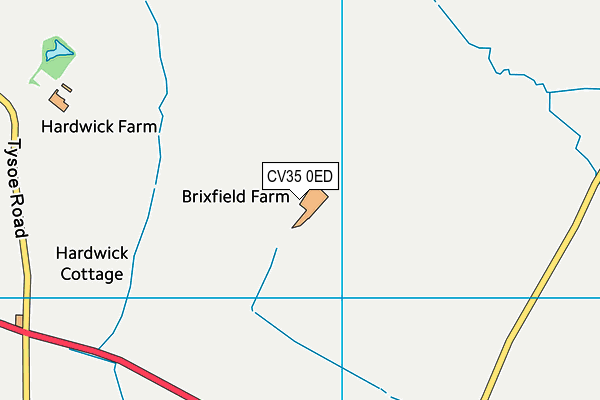 CV35 0ED map - OS VectorMap District (Ordnance Survey)