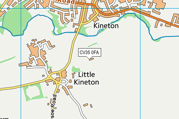 Kineton Sports & Social Club map (CV35 0FA) - OS VectorMap District (Ordnance Survey)