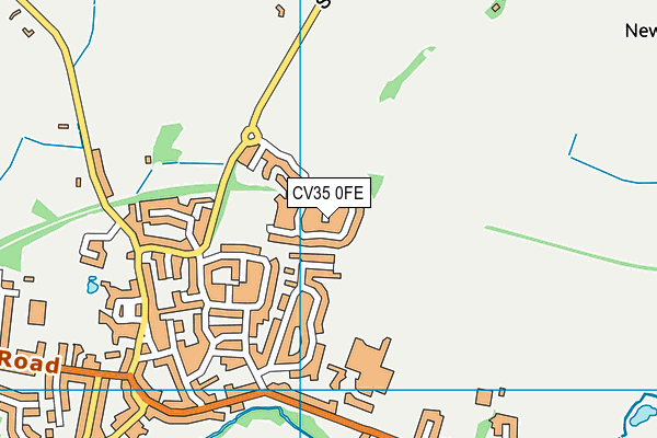 CV35 0FE map - OS VectorMap District (Ordnance Survey)