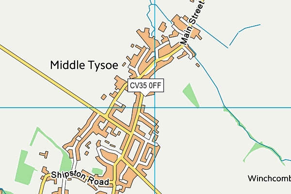 CV35 0FF map - OS VectorMap District (Ordnance Survey)
