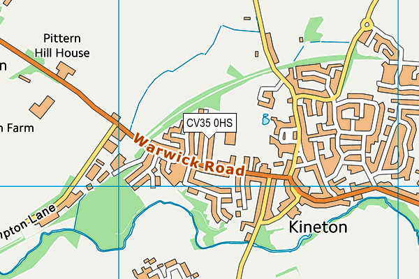 Kineton C Of E (Va)  Primary School map (CV35 0HS) - OS VectorMap District (Ordnance Survey)