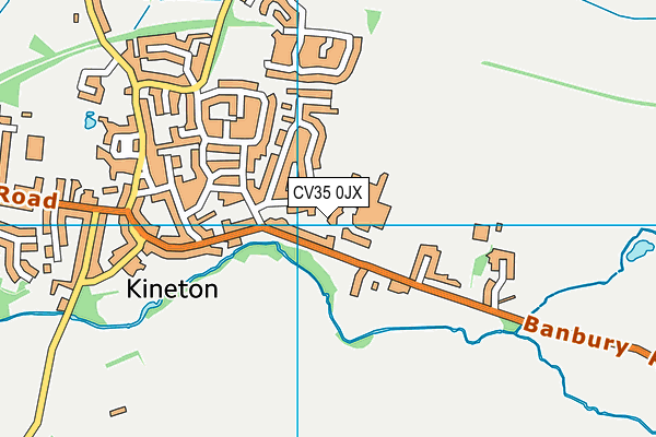Kineton High School map (CV35 0JX) - OS VectorMap District (Ordnance Survey)