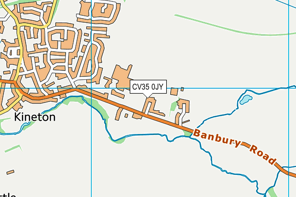CV35 0JY map - OS VectorMap District (Ordnance Survey)