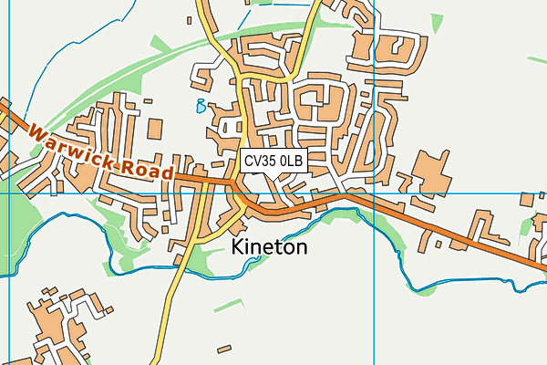 CV35 0LB map - OS VectorMap District (Ordnance Survey)