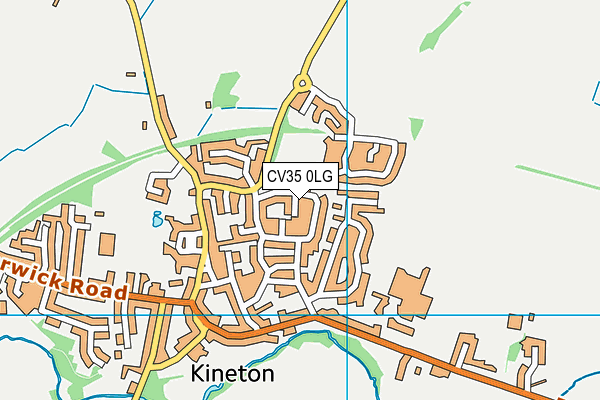 CV35 0LG map - OS VectorMap District (Ordnance Survey)