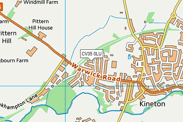 CV35 0LU map - OS VectorMap District (Ordnance Survey)