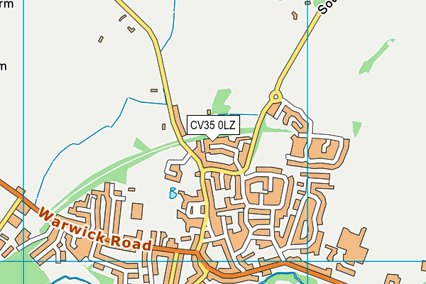 CV35 0LZ map - OS VectorMap District (Ordnance Survey)