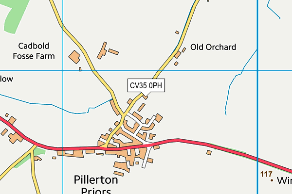 CV35 0PH map - OS VectorMap District (Ordnance Survey)