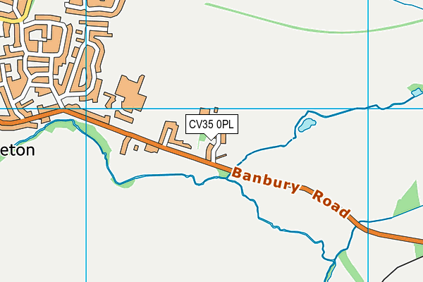 CV35 0PL map - OS VectorMap District (Ordnance Survey)