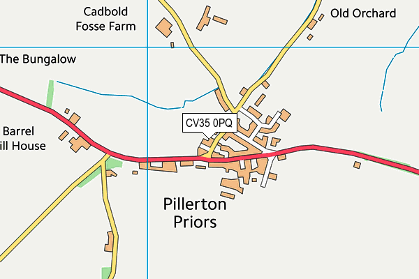 CV35 0PQ map - OS VectorMap District (Ordnance Survey)