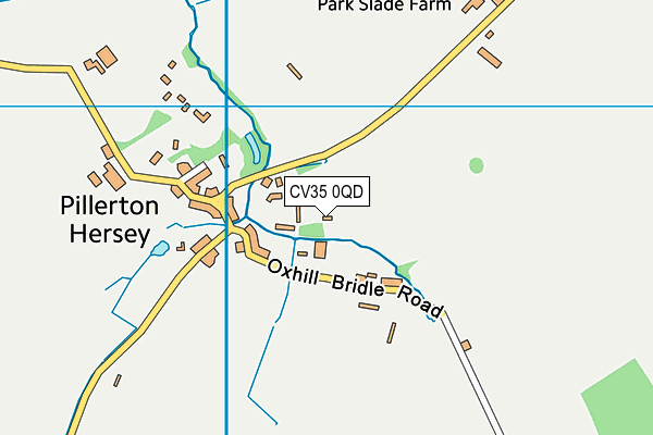 CV35 0QD map - OS VectorMap District (Ordnance Survey)