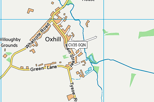 CV35 0QN map - OS VectorMap District (Ordnance Survey)