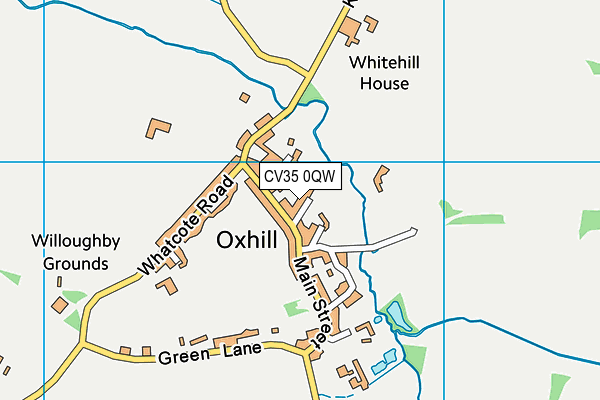 CV35 0QW map - OS VectorMap District (Ordnance Survey)