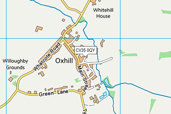 CV35 0QY map - OS VectorMap District (Ordnance Survey)