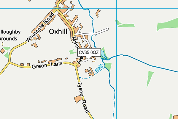 CV35 0QZ map - OS VectorMap District (Ordnance Survey)