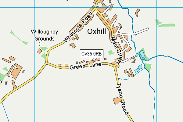 CV35 0RB map - OS VectorMap District (Ordnance Survey)