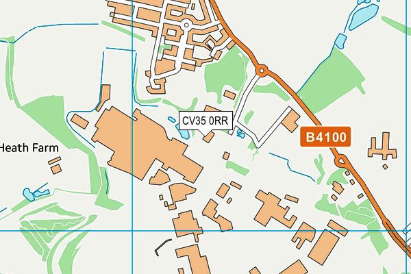 CV35 0RR map - OS VectorMap District (Ordnance Survey)