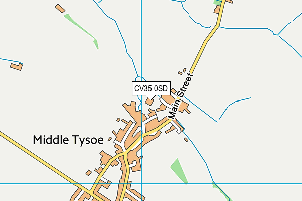 Tysoe CofE Primary School map (CV35 0SD) - OS VectorMap District (Ordnance Survey)