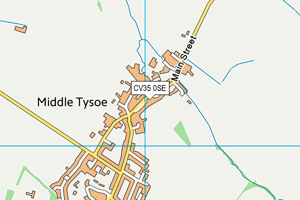 Tysoe Village Hall map (CV35 0SE) - OS VectorMap District (Ordnance Survey)
