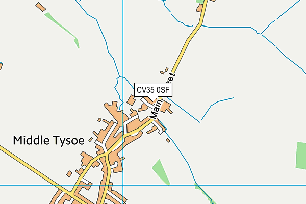 CV35 0SF map - OS VectorMap District (Ordnance Survey)
