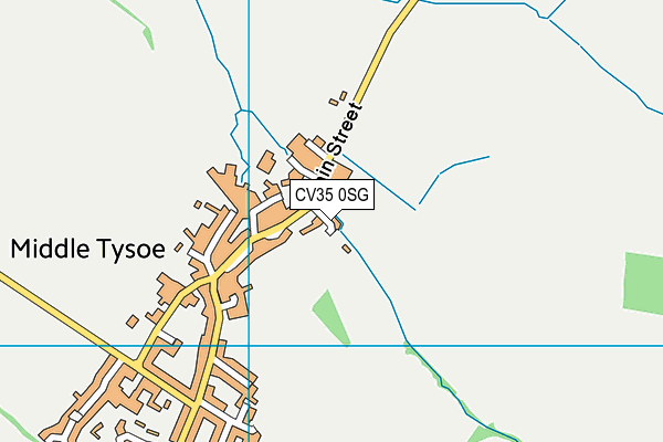 CV35 0SG map - OS VectorMap District (Ordnance Survey)