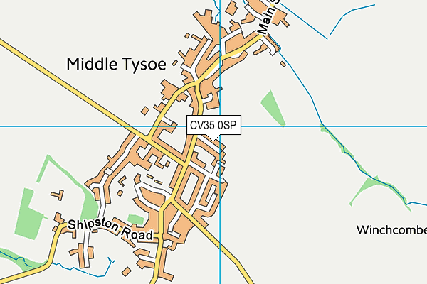 Tysoe Playing Field map (CV35 0SP) - OS VectorMap District (Ordnance Survey)