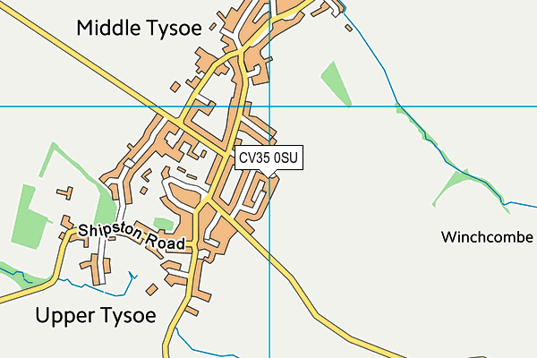 CV35 0SU map - OS VectorMap District (Ordnance Survey)