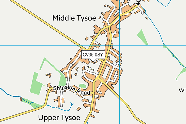 CV35 0SY map - OS VectorMap District (Ordnance Survey)