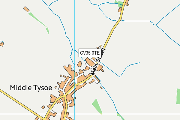 CV35 0TE map - OS VectorMap District (Ordnance Survey)