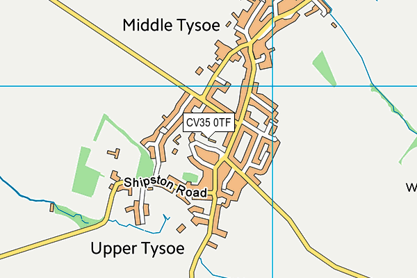 CV35 0TF map - OS VectorMap District (Ordnance Survey)