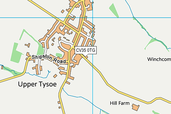 CV35 0TG map - OS VectorMap District (Ordnance Survey)