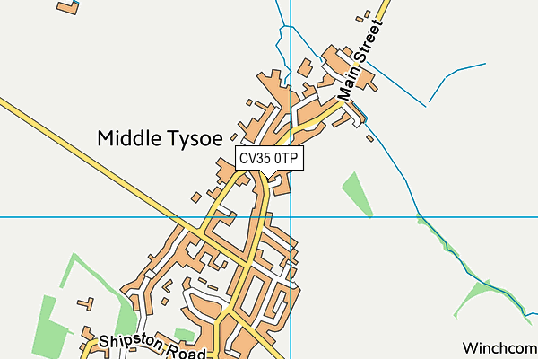 CV35 0TP map - OS VectorMap District (Ordnance Survey)