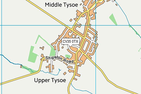 CV35 0TX map - OS VectorMap District (Ordnance Survey)