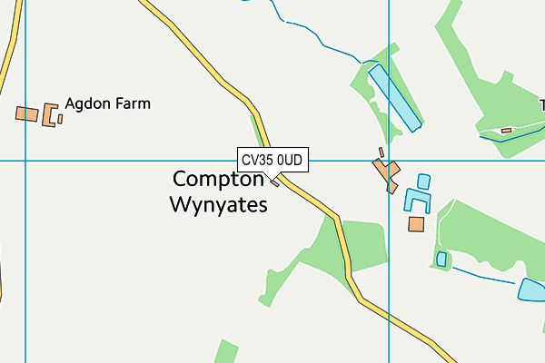 CV35 0UD map - OS VectorMap District (Ordnance Survey)