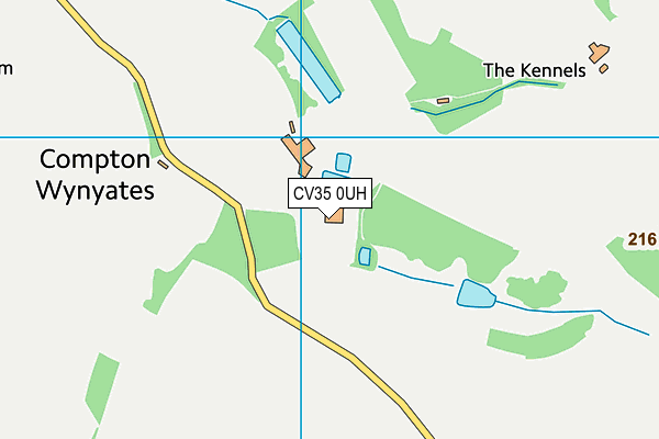 CV35 0UH map - OS VectorMap District (Ordnance Survey)