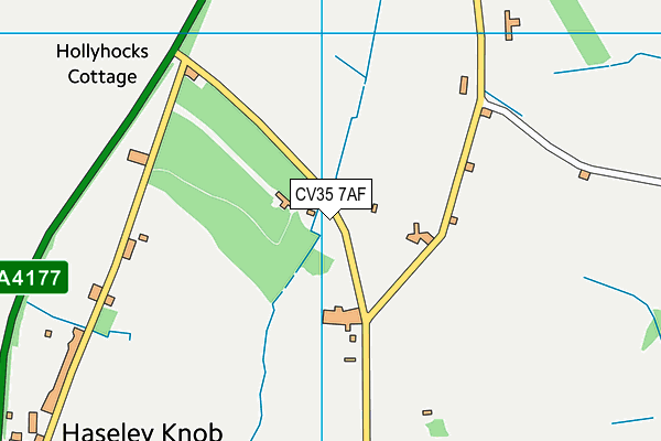 CV35 7AF map - OS VectorMap District (Ordnance Survey)