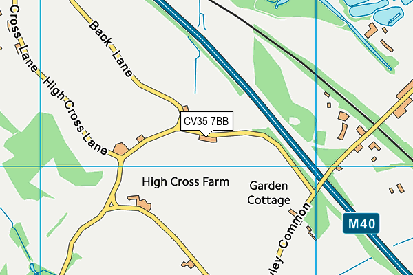 CV35 7BB map - OS VectorMap District (Ordnance Survey)