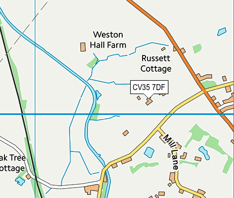CV35 7DF map - OS VectorMap District (Ordnance Survey)