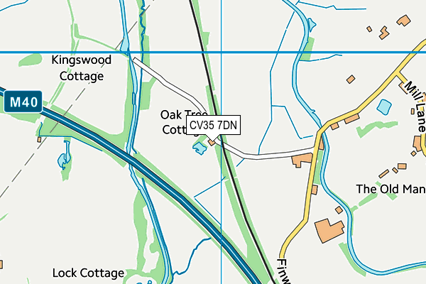 CV35 7DN map - OS VectorMap District (Ordnance Survey)