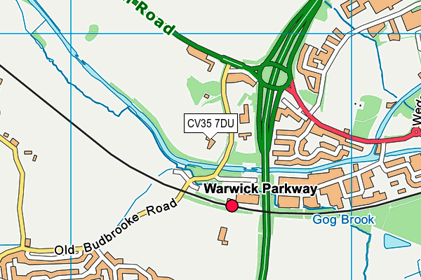 CV35 7DU map - OS VectorMap District (Ordnance Survey)